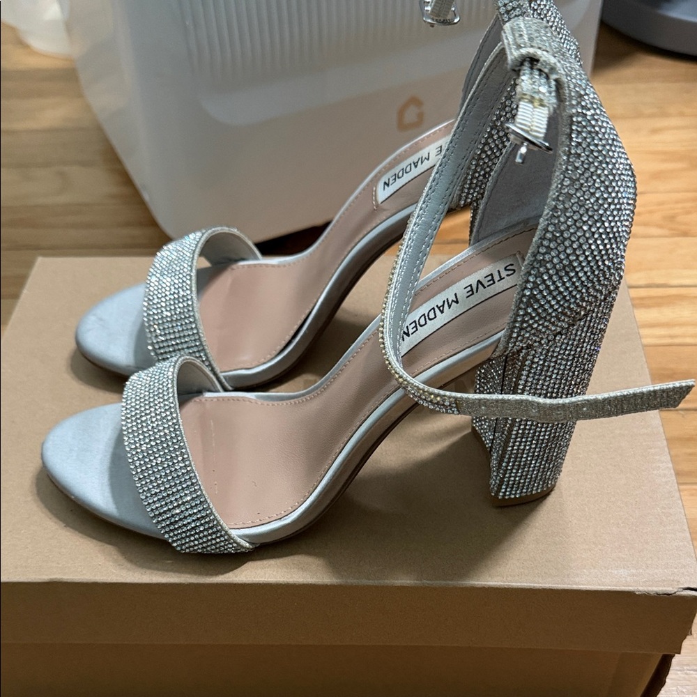 Steve Madden Rhinestone Heels - Picture 4 of 7